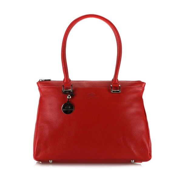 Kožená kabelka Comfort Red