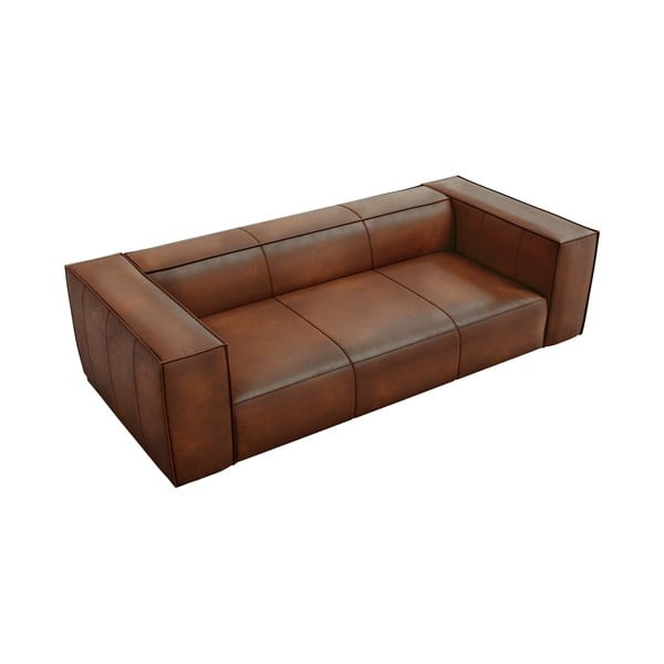 Кафяв кожен диван 227 см Madame - Windsor & Co Sofas-image-3