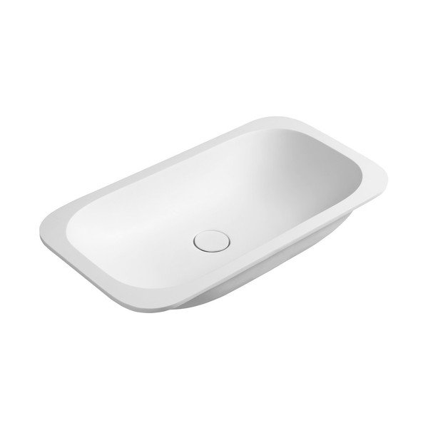 Бяла мивка от изкуствен камък 59x35,5 cm Impala – Sapho-image-2