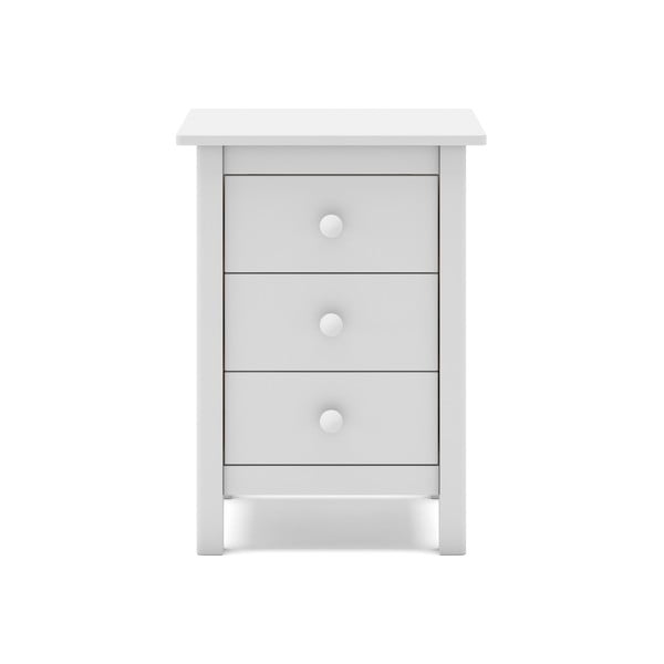 Бяло детско нощно шкафче от борова дървесина Max - Marckeric-image-2