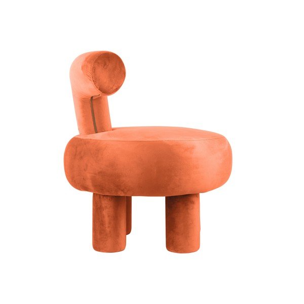 Оранжево кадифено кресло Abrazo – Leitmotiv-image-3
