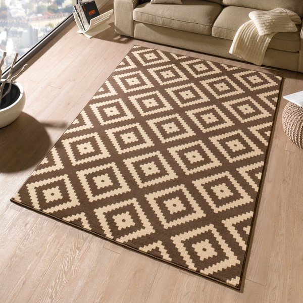 Кафяв килим 290x200 cm Diamond - Hanse Home-image-1