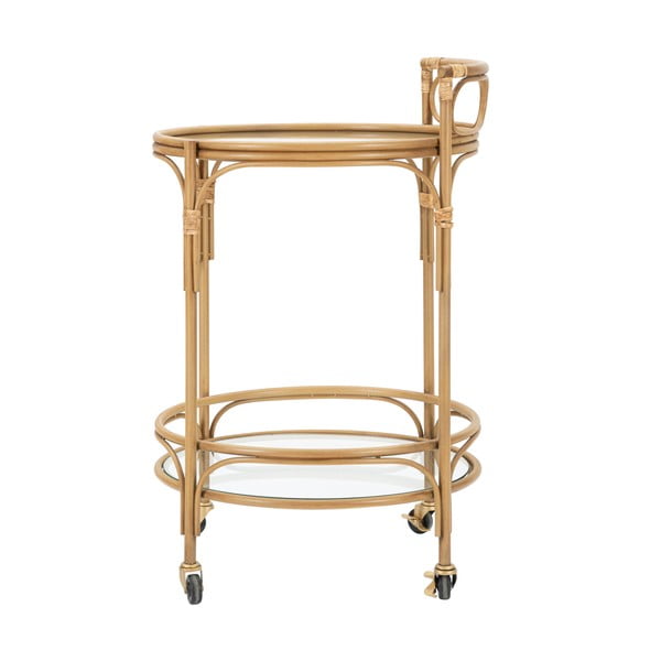 Метална маса за сервиране на колелца ø 51 cm Panama - Mauro Ferretti-image-3