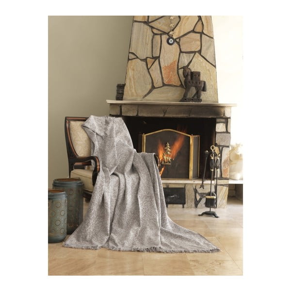 Бежово памучно одеяло Mismo , 170 x 220 cm Linen - Mijolnir