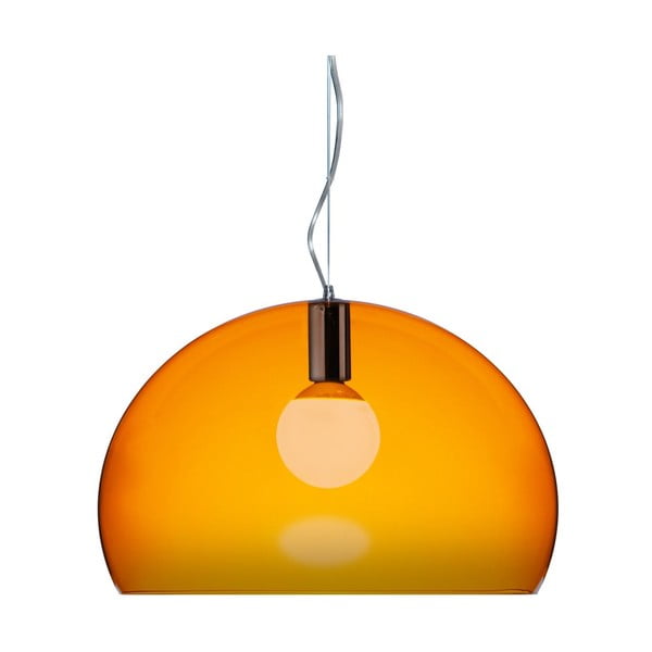Oranžové stropní svítidlo Kartell Fly, ⌀ 52 cm