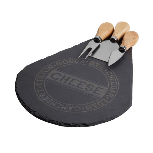 Дъска за сервиране на сирене с 3 ножа - Premier Housewares