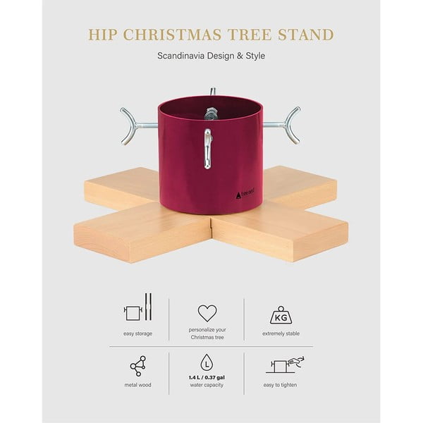 Стойка за коледна елха в сребристо Hip - Tree Nest-image-2