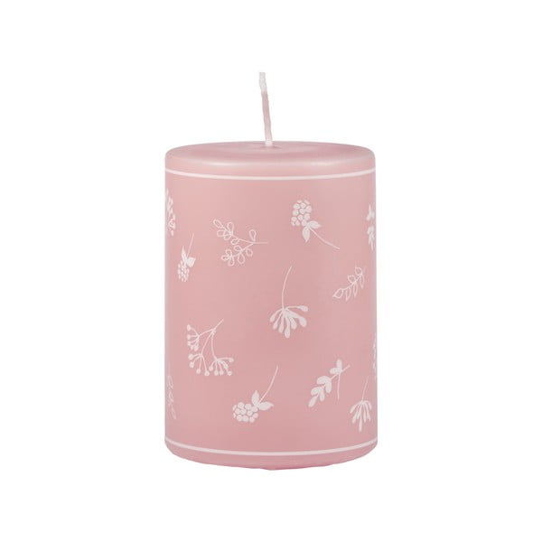 Розова свещ , време на горене 30 ч. Fleur - Unipar