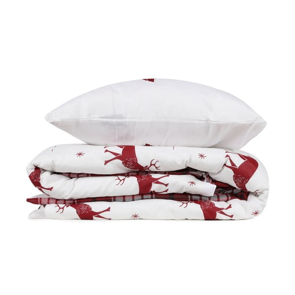 Спално бельо с чаршаф от памучна смес за двойно легло Claret Red, 200 x 220 cm Geyik - Mijolnir-image-2