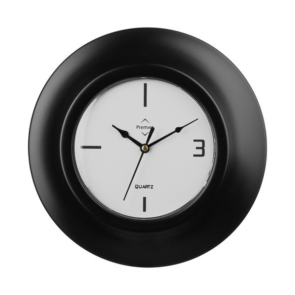 Hodiny Black Clock, 26 cm