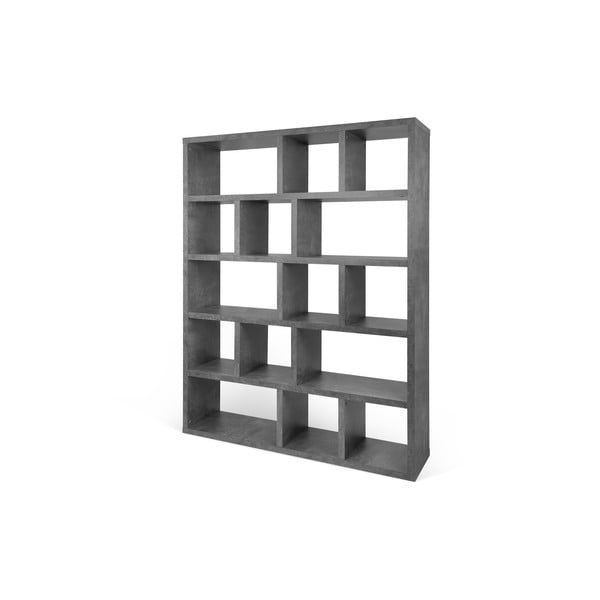 Сива библиотека от декор от бетон 150x198 cm Berlin – TemaHome-image-2