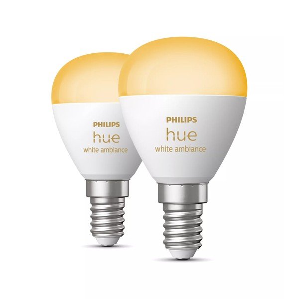 Комплект крушки 2 бр. E14, 5 W White ambiance – Philips Hue-image-1