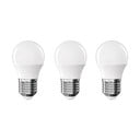 Топли бели LED крушки в  комплект от 3 бр. E27, 4 W – EMOS