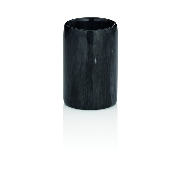 Черна мраморна чаша за четки за зъби Liron - Kela