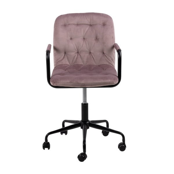 Розов офис стол с кадифена повърхност Wendy - Actona