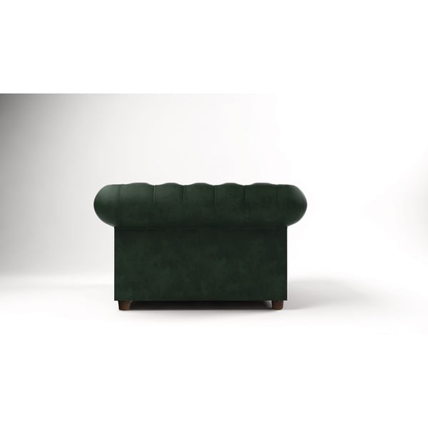 Тъмнозелено кадифено кресло Cambridge - Ropez-image-2