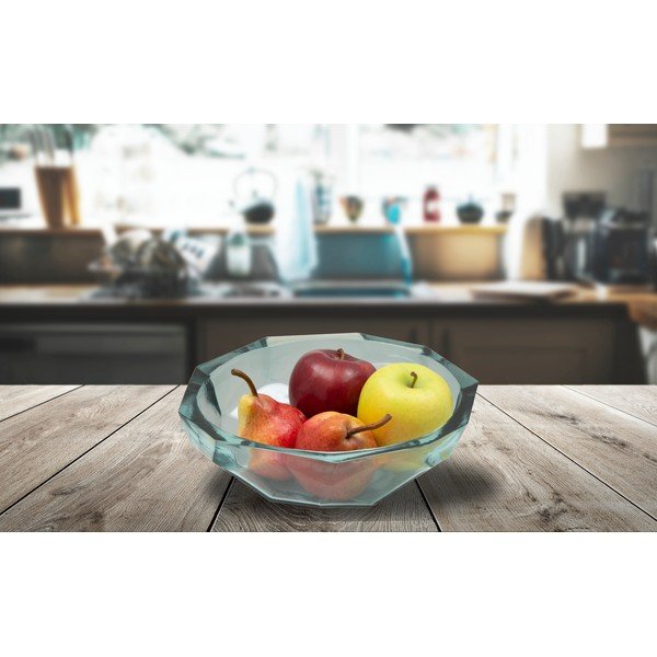 Синя купа от рециклирано стъкло Камък, ø 25 cm - Mauro Ferretti-image-1