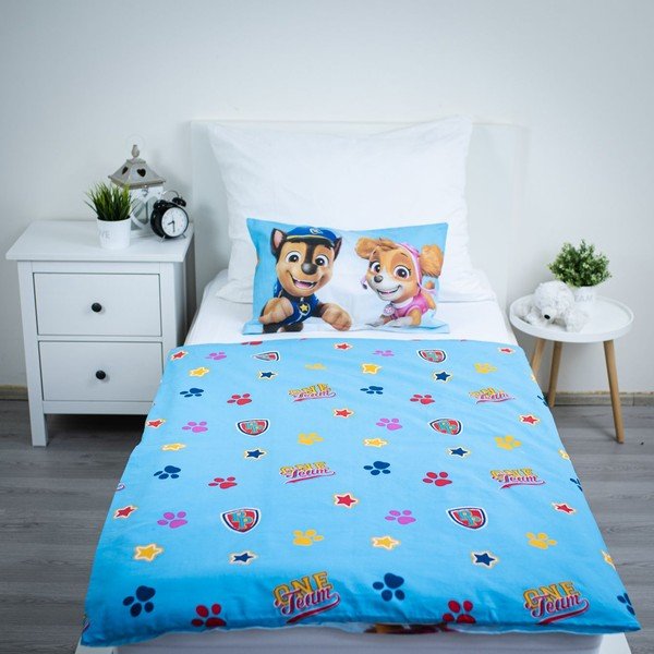 Памучно детско спално бельо за детско креватче 100x135 cm Paw Patrol – Jerry Fabrics-image-3