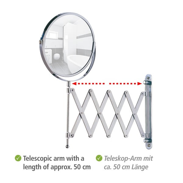 Козметично увеличително огледало (3x) ø 17 cm Exclusive – Wenko-image-3