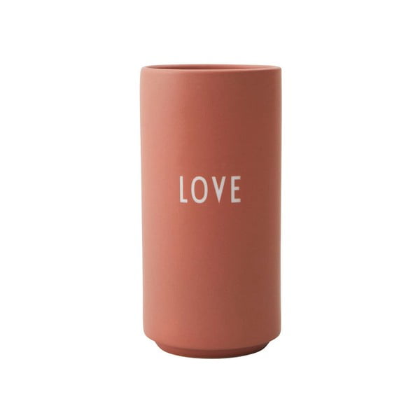 Розова порцеланова ваза Love, височина 11 cm Favourite - Design Letters