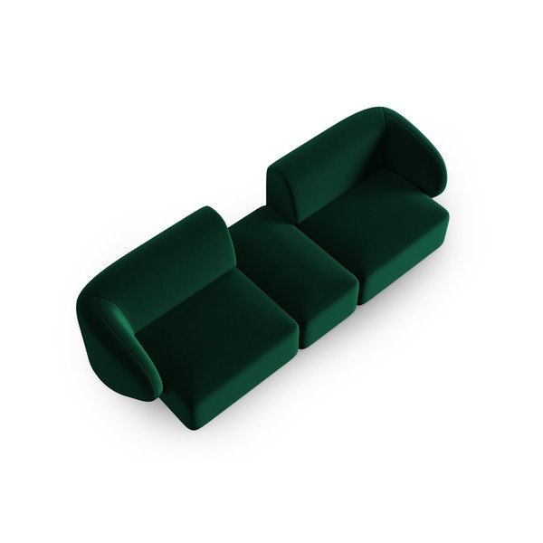 Зелен кадифен диван 246 cm Paolo – Milo Casa