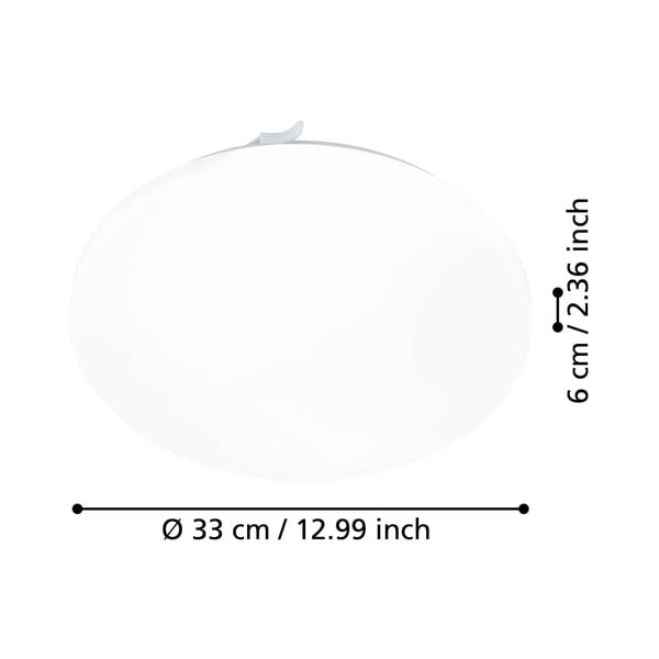 Бяло LED осветително тяло за таван FRANIA – EGLO-image-2