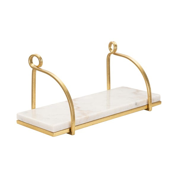 Бял/златен мраморен стенен рафт 40 cm Marble – Mauro Ferretti-image-2