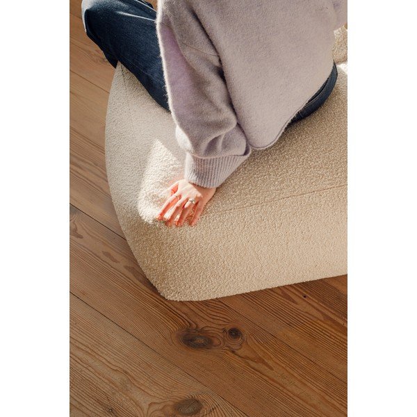 Бежова табуретка от прежда с примки от букле Keno – noo.ma-image-4