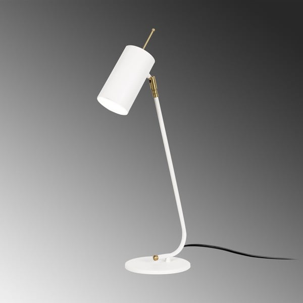 Бяла настолна лампа с метален абажур (височина 55 cm) Sivani – Opviq lights-image-4