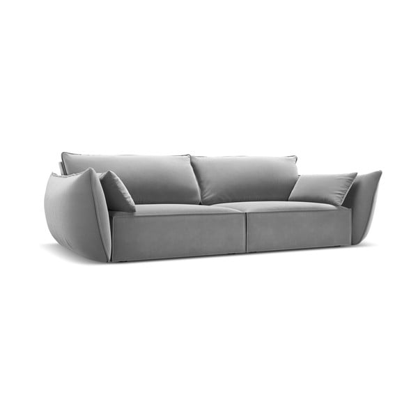 Светлосив кадифен диван 208 cm Vanda – Mazzini Sofas-image-2