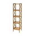 Бамбукова етажерка за баня в естествен цвят 36,5x153 cm - Casa Selección