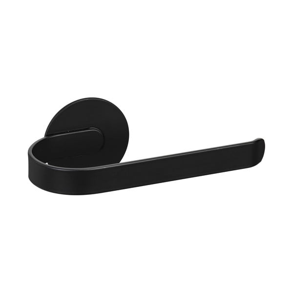 Матово черен самозалепващ метален държач за тоалетна хартия Bivio – Wenko-image-2