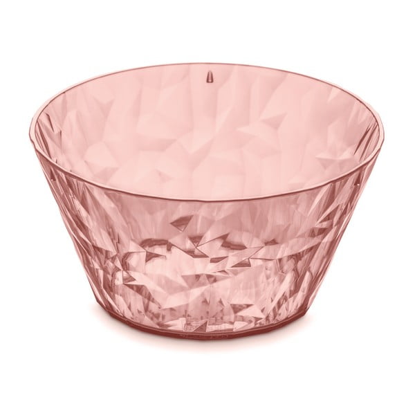 Пластмасова купа за салата Crystal в сьомгово розово, 700 ml - Tantitoni
