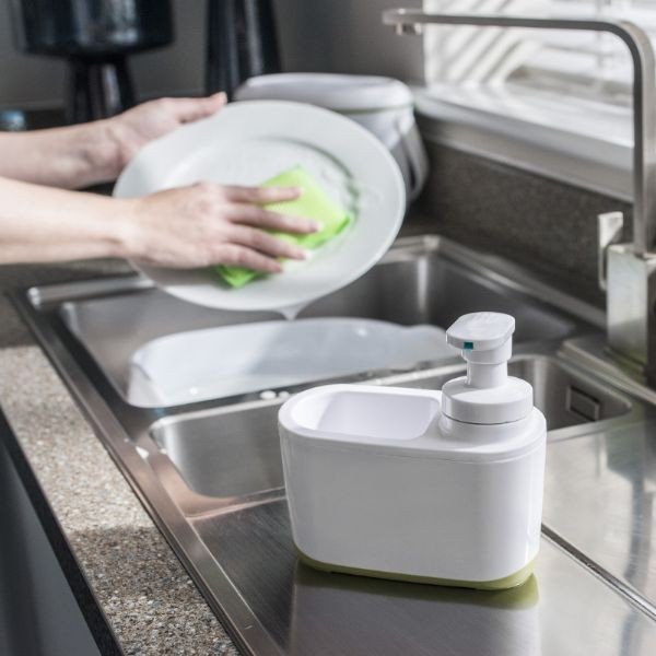 Бяло-зелен диспенсер за сапун - Addis-image-3