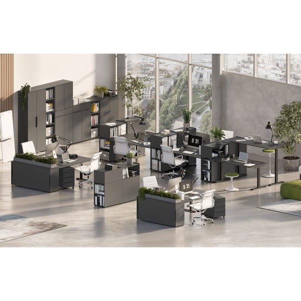 Антрацитен гардероб 81x197 cm Mailand - Germania-image-1