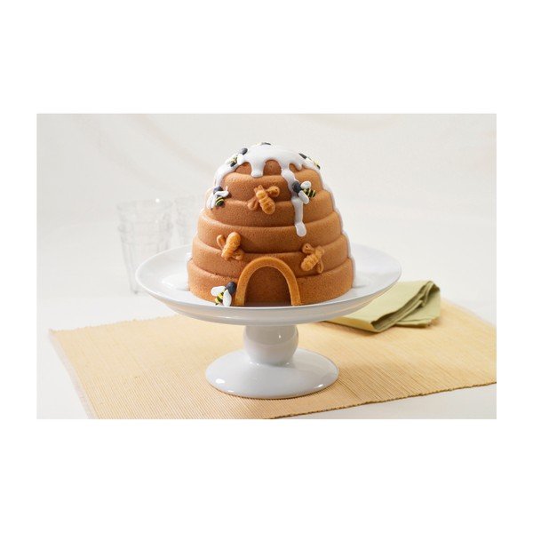 Форма за печене с пчелен кошер в златист цвят, 2,4 л - Nordic Ware-image-3