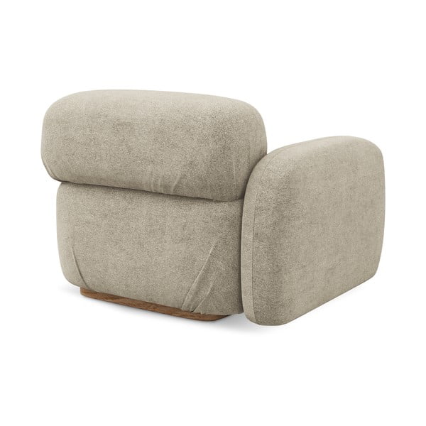 Бежов модул за диван от букле (ляв ъгъл) Ailani – Makamii-image-3