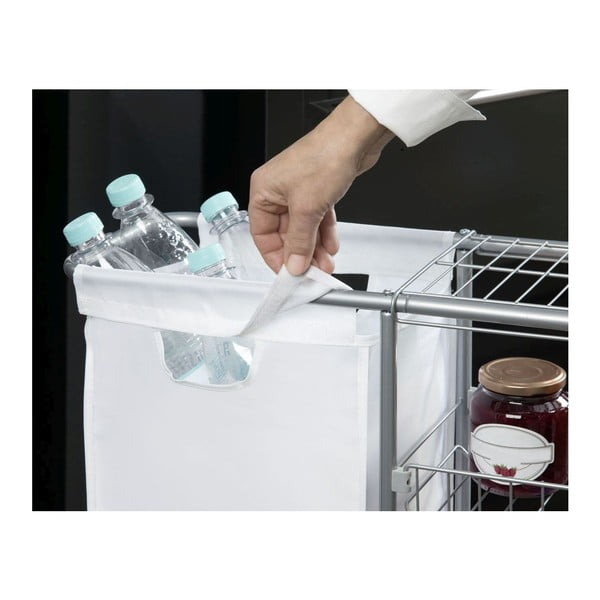 Универсален подвижен рафт с кошница , 28 л Slim - Wenko-image-4