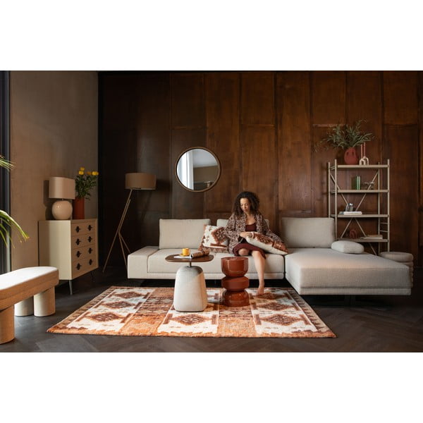 Светлокафява подова лампа с текстилен абажур (височина 150 cm) Murphy – Dutchbone-image-2