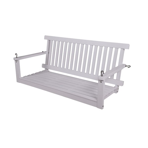 Бяла дървена градинска люлка Augusta - Garden Pleasure-image-1