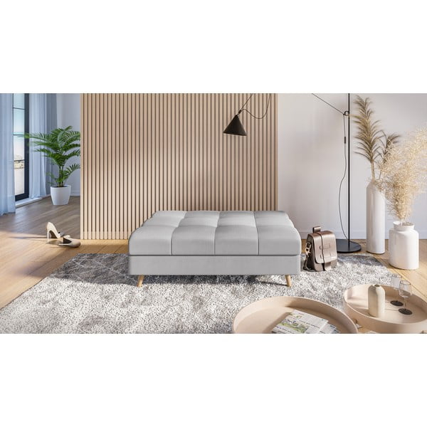 Сива табуретка за крака Ariella - Ropez-image-1