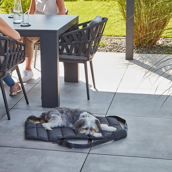 Тъмносиво креватче за пътуване за куче 70x100 cm Strada Asphalt M – MiaCara-image-2