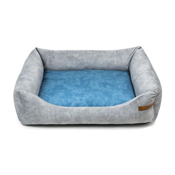 Синьо-светлосиво легло за кучета 75x85 cm SoftBED Eco L – Rexproduct