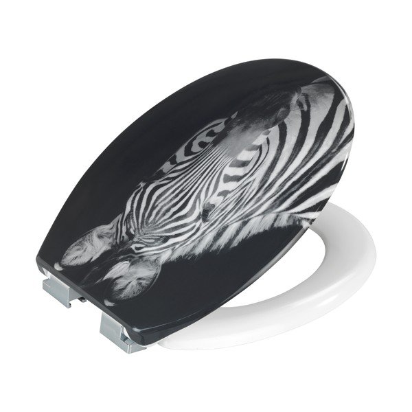 Тоалетна седалка с автоматично затваряне 37,5 x 45 cm Zebra - Allstar-image-2