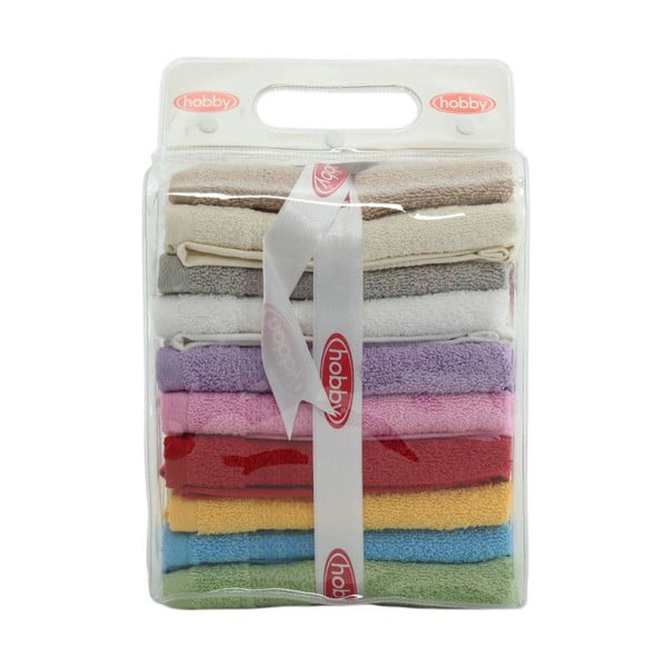 Комплект от 10 кърпи , 30 x 50 cm Rainbow - Foutastic-image-1