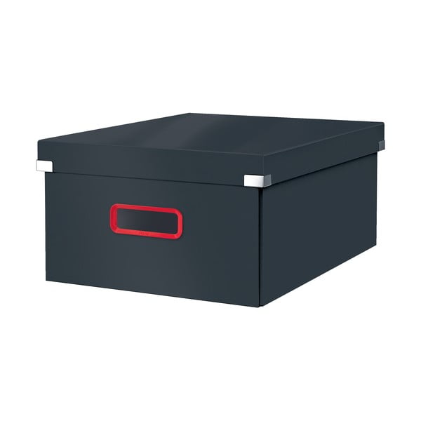Сива картонена кутия за съхранение с капак 48x37x20 cm Click&Store – Leitz