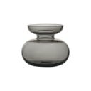 Светлосива стъклена ръчно изработена ваза (височина 9 cm) Inu – Zone