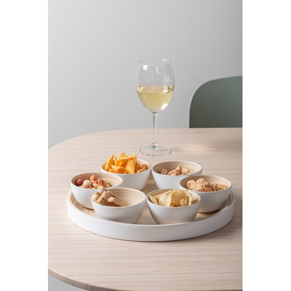 Бял бамбуков комплект за сервиране ø 32 cm Puro – PT LIVING-image-1