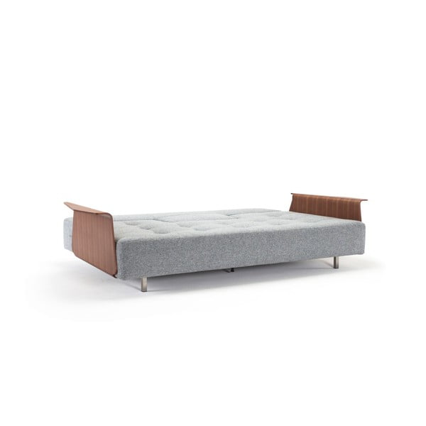 Сив разтегателен диван с подлакътници Twist Granite Long Horn - Innovation-image-3
