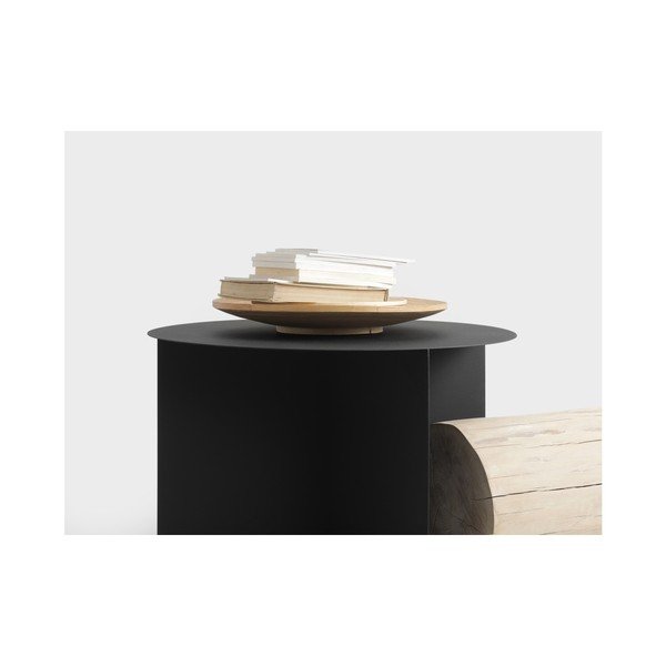 Черна масичка за кафе Custom Form Oli, ⌀ 70 cm - CustomForm-image-3